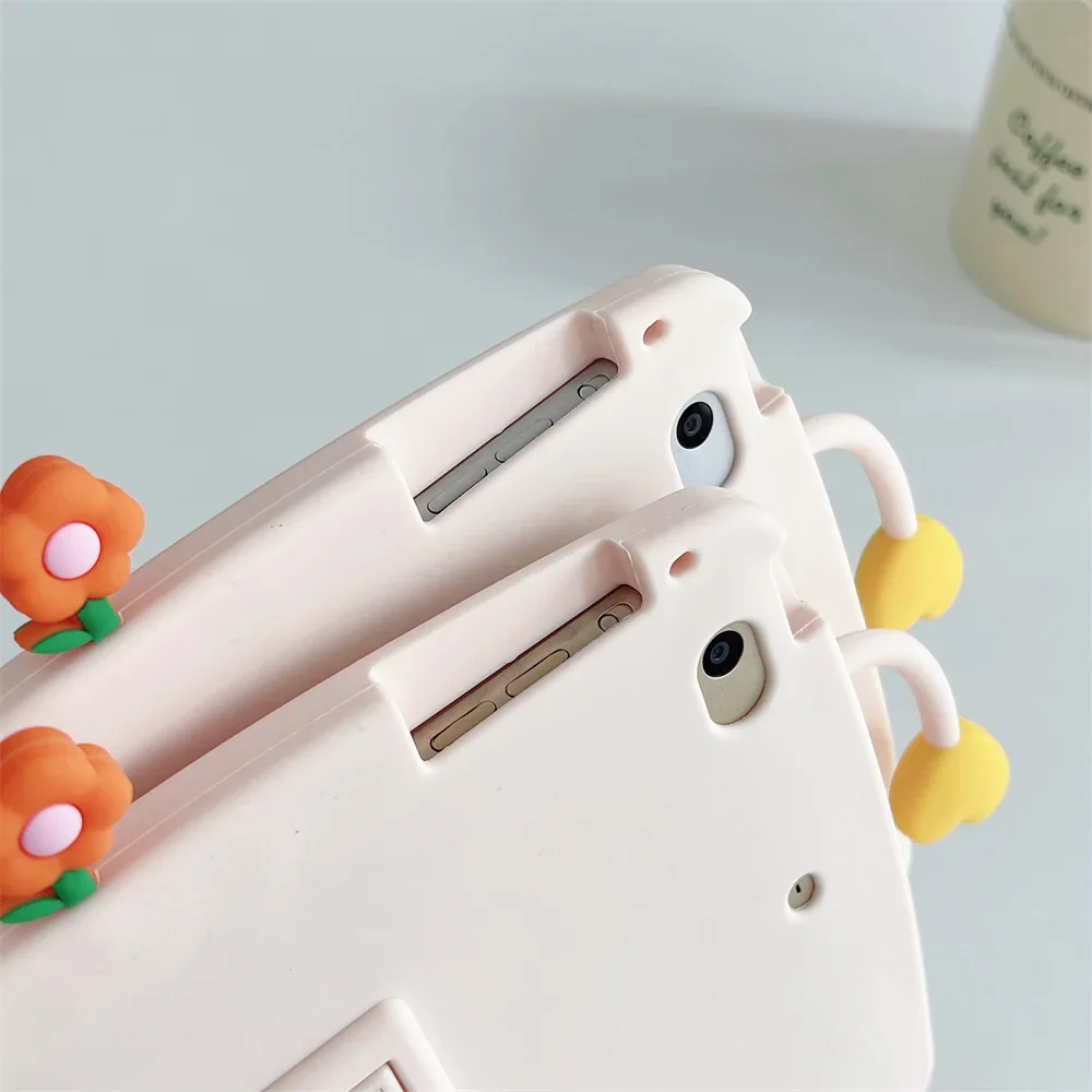 Children's Shockproof Silicone Cartoon Chicken Tablet Cover