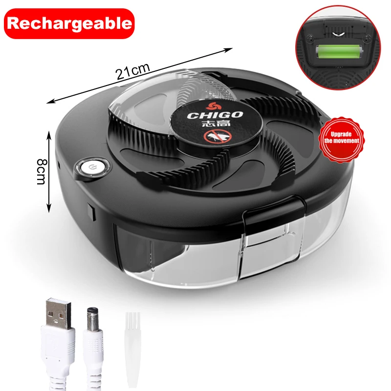 Rechargeable Electric Fly Trap - Indoor/Outdoor Insect Pest Catcher