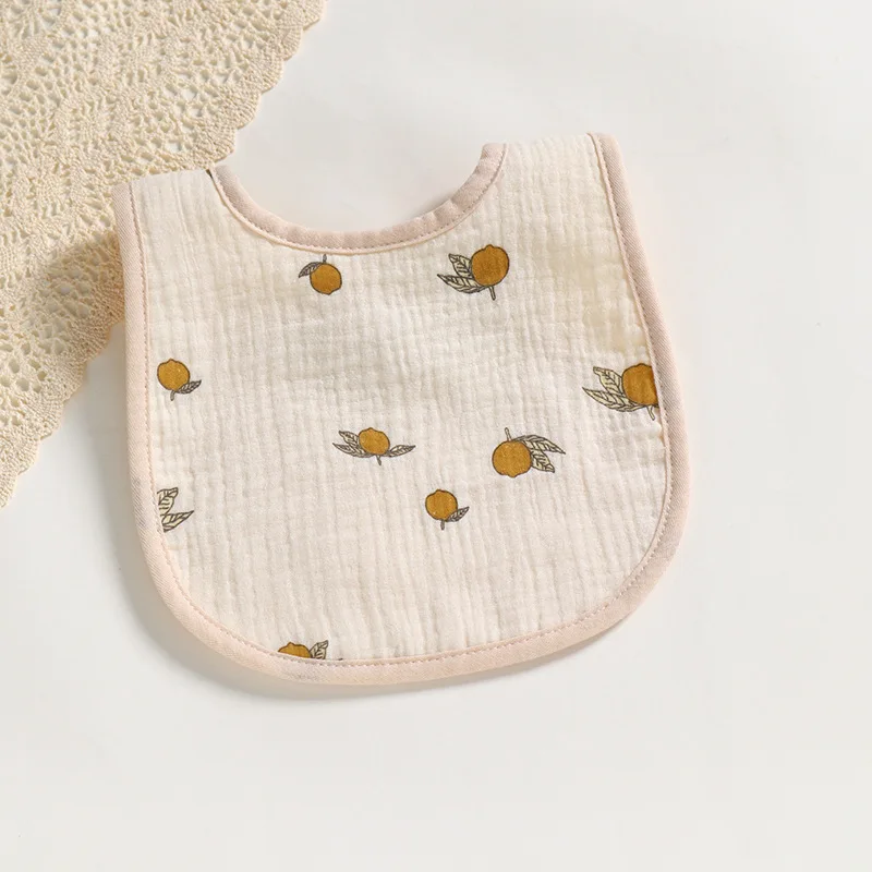 Baby Bibs for Feeding Muslin Cotton Stuff Newborn Button Soft Triangle Saliva Towel Burp Cloth Feeding Drool Bibs crochet baby accessories Baby Accessories