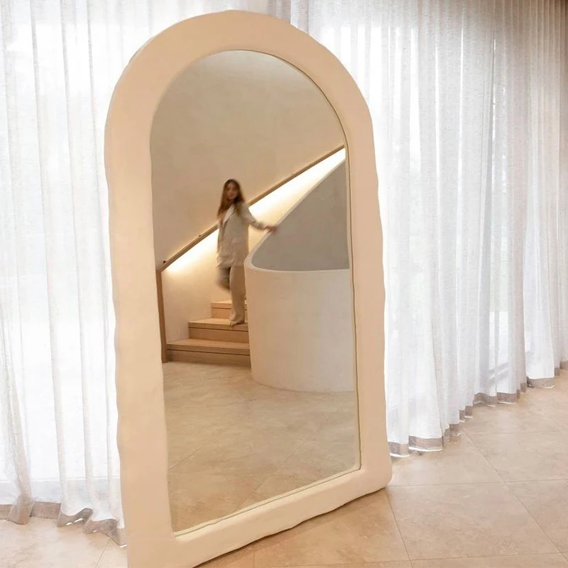 

Irregular Long Large Mirror Vanity Aesthetic Full Body Bedroom Mirror Frame Wall Home Decor Adesivi Murali Home Decor XF40XP