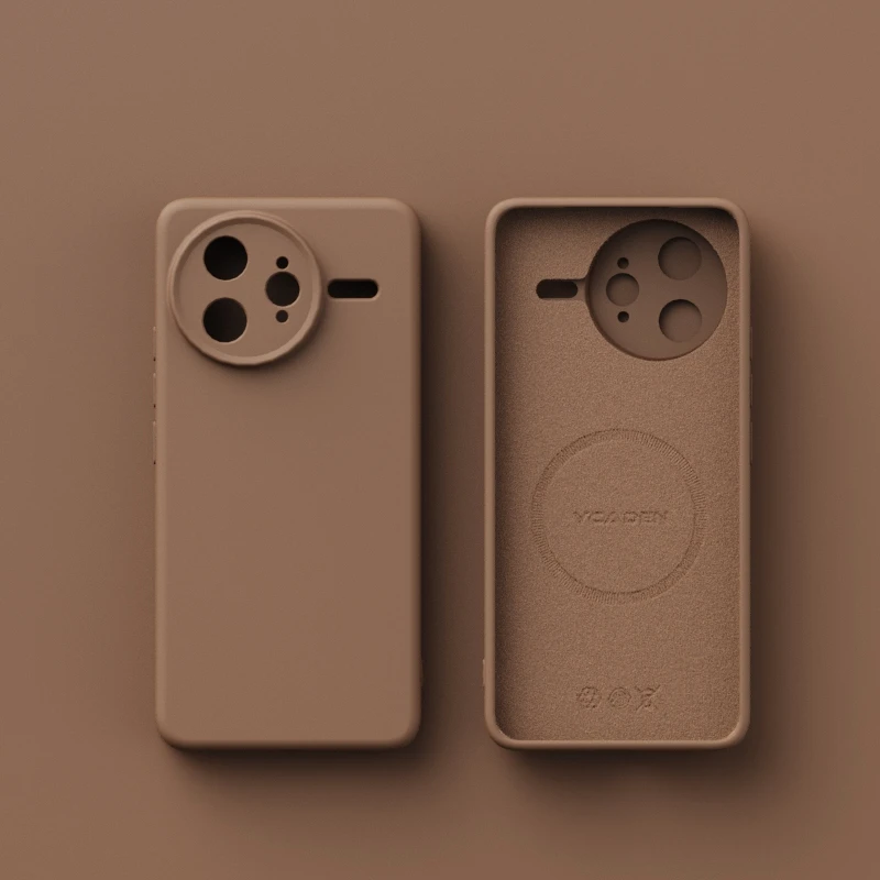 Liquid Silicone Shockproof Magnetic Wireless Charging Case - Solid Color Cover
