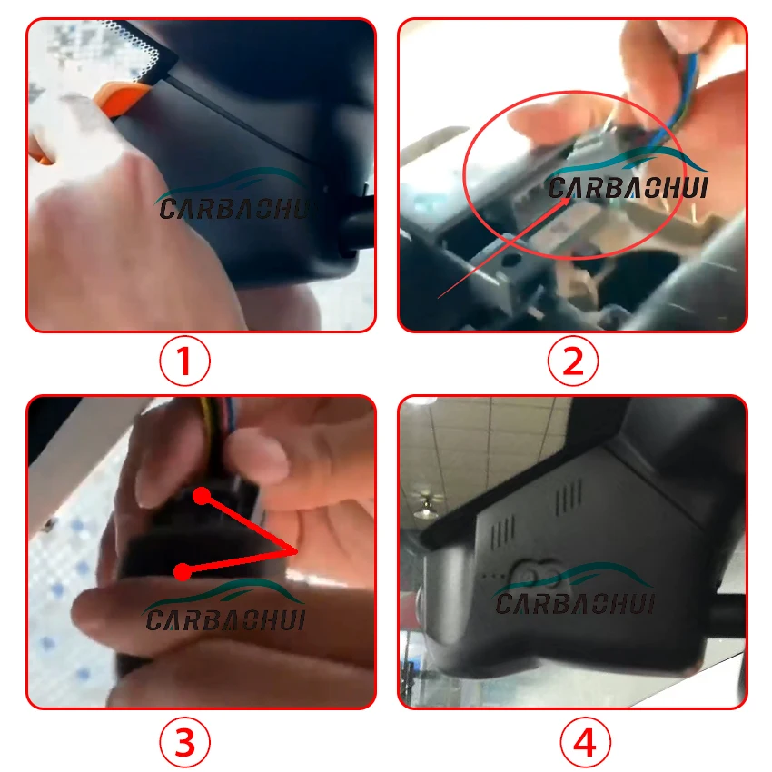 새로운 랜드로버 디스커버리 스포츠, 레인지로버 이보크, 재규어 E, F, PACE, XE, XF, XJ, XJL, XEL용 4K 플러그 앤 플레이 차량용 DVR 카메라 블랙박스