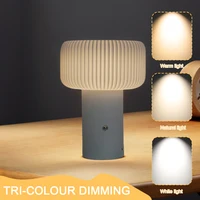 Table Lamp Wireless Bedside Lamp with Touch Control Mushroom Lamp LED Night Light for Bedroom Living Room 2