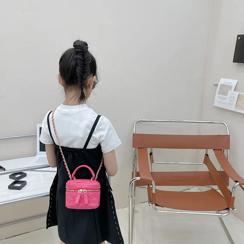 Winter Fashion Girl Messenger Backpack Kids Candy Color Bag Cute Shoulder Packet Baby Coin Purse Handbag Children's Day Gift 5