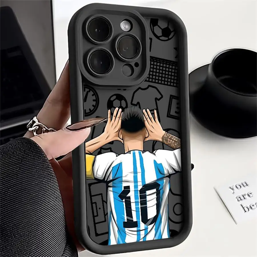 Cartoon Football Number Soft TPU Phone Case