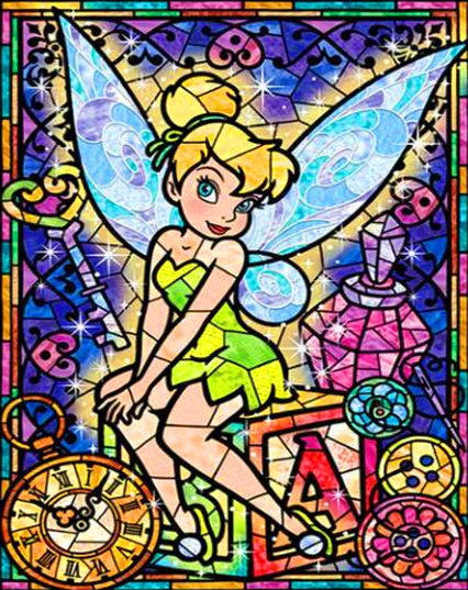 Disney Diamond Painting Cartoon Characters Set Hobby Art 5D DIY Round Drill Fairy Princess Diamond Mosaic Embroidery Home Decor 