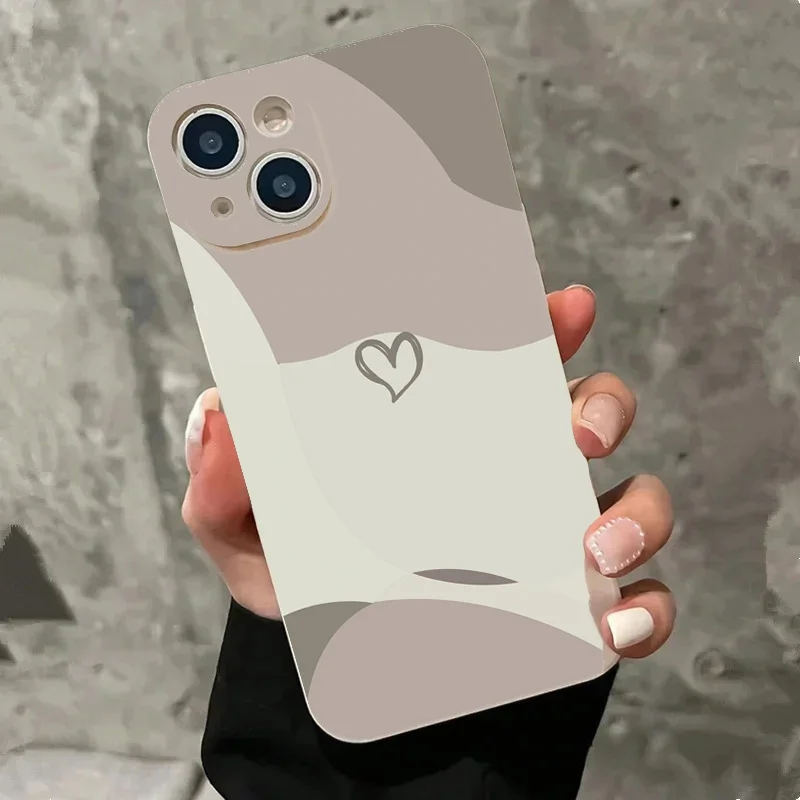 Vibrant Love Heart Shockproof Silicone Phone Case Cover