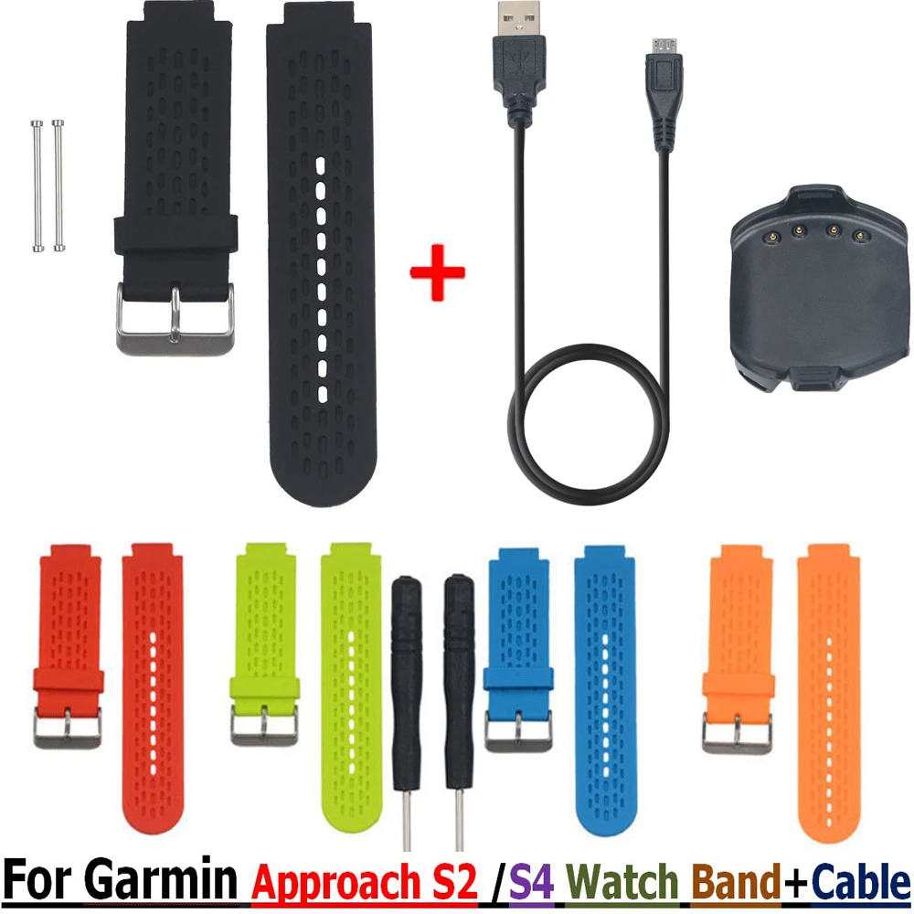Dock Charging Usb Cable For Garmin S2/s4 Watch Bracelet Strap Wrist Watches Charger For Garmin Approach S4 Band Belts - Smart Accessories - AliExpress