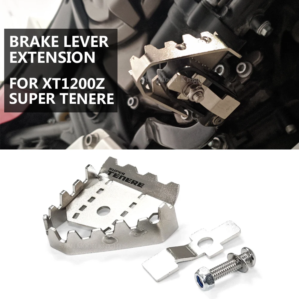 

Motorcycle Accessories Brake Lever Extension Pedal Step Tip Plate Enlarge Extender For YAMAHA XT1200Z Super Tenere XTZ 1200