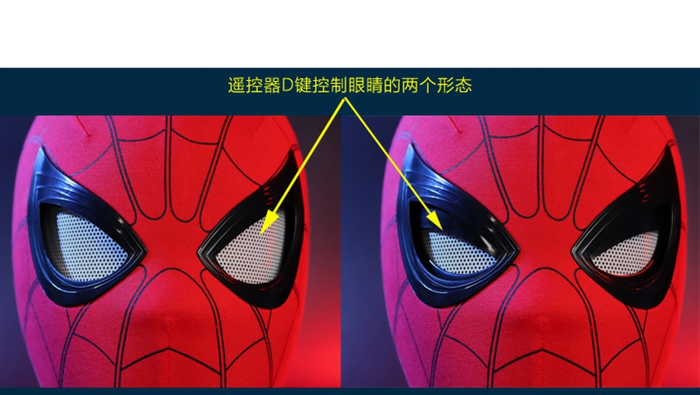 Spiderman Mask Eye Control | Mask Spiderman Far Home | Spiderman Helmet |  Mask Helmet - Action Figures - Aliexpress