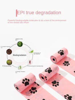 EPI Intensification Biodegradable Pet Garbage Bag Dog Poop Bags Dog Poop Bag Dispenser Dog Cleaning Supplies Dog 4