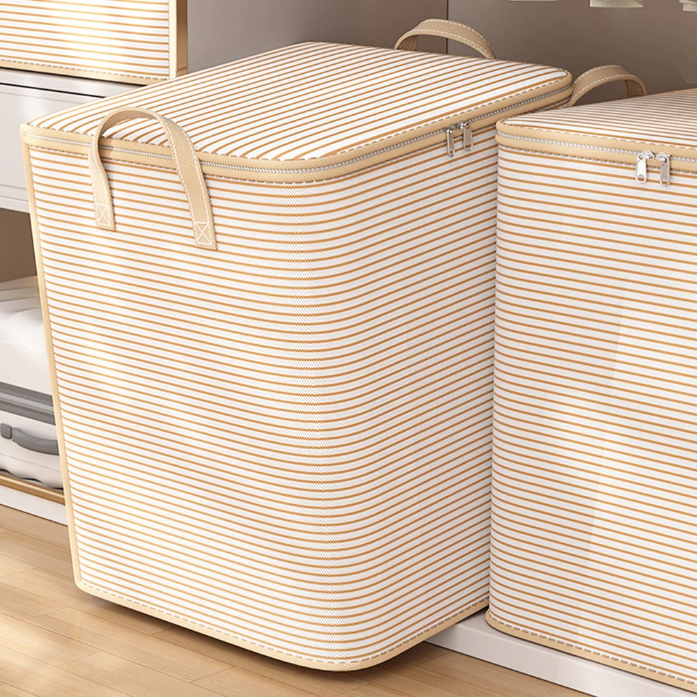Extra Large Storage Bag Non-Woven Closet Clothes Organizer Breathable Clothing Quilt Storage Container for Home Bedroom