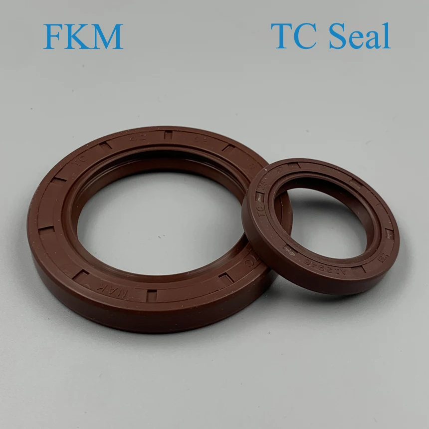 

32*62*7 32x62x7 35*58*8/12 35x58x8/12 Brown Fluoro FKM Fluorine Rubber Spring Two U Lip TC Gasket Radial Shaft Skeleton Oil Seal