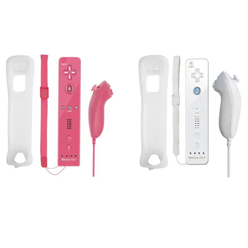 2 in 1 For Nintendo Wii Controller Set Optional Motion Plus Joystick Wireless Remote Gamepad with Silicone Case Video Game - Image 23