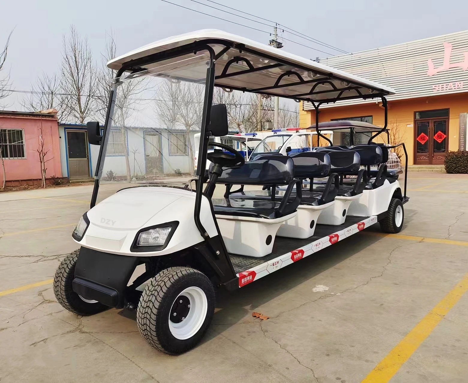 China New 72V 5KW 4 Seater Electric Golf Cart Street Legal 4x4 Hunting Buggy Car with CE Certification