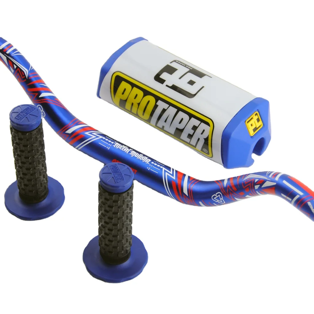 

Fat Bar Handlebars MX PRO Taper Grips Pad For Hond-a CRF Yamah-a YZF Kawasaki KXF WRF RM Dirt Pit Bike