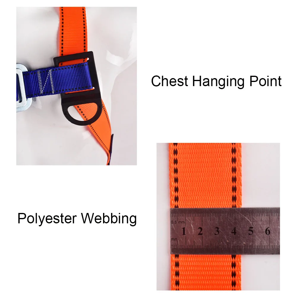 High-altitude Work Safety Belt Rope Set CE Five Point Full Body Harness Outdoor Rock Climbing Electrician Protection