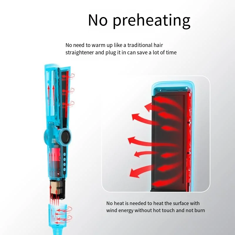 New High Speed Air Straightener Dry and Wet Dual Negative Ion Straightener High Speed Air Hair Care Styling Tools