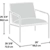 Café Chairs, Cafe Metal Lounge Chair, Charcoal Gray Finish 3