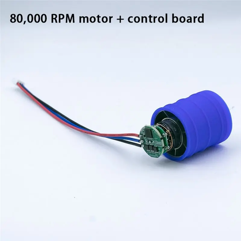 A99E-130,000 RPM 터보 블로워 고속 브러시리스 모터 130,000 RPM 강력 팬 7.4V DC 브러시리스 모터