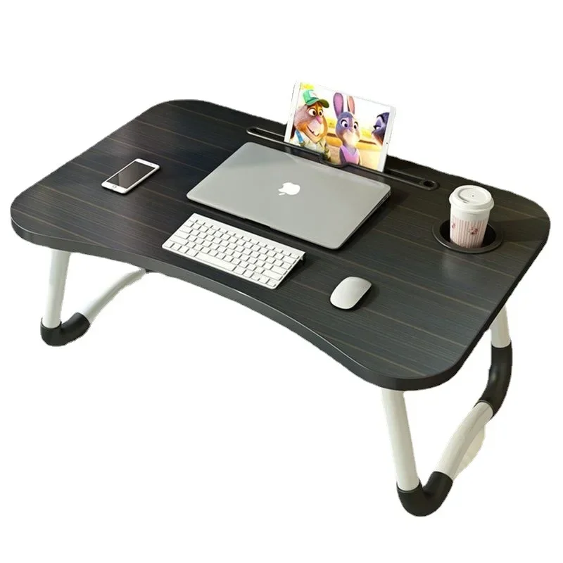 Table Pliante pour Ordinateur Portable – Bureau d’Étude Compact pour Lit ou Dortoir 1