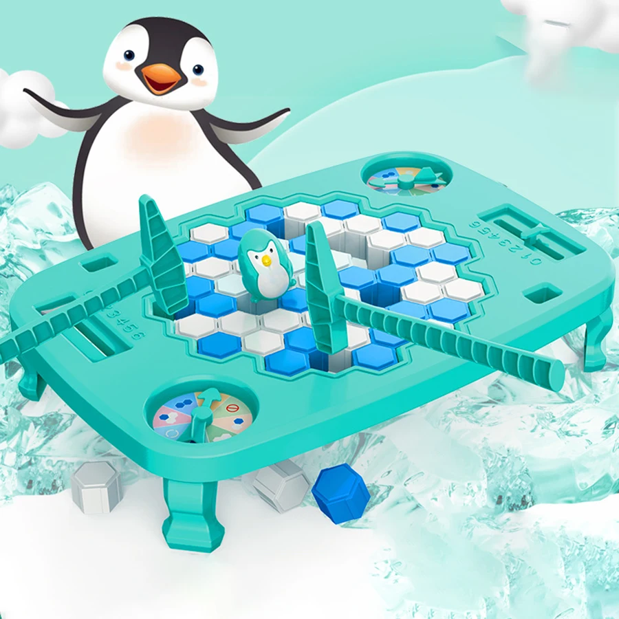 Save the penguin ice-breaking toys puzzle ice block intelligence building blocks children brain table parent-child small game in 5
