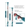 180 Degree Adjustable Stable Grip Telescoping Pruning Pole Lightweight for Electric Pruner High Branch Pruning Telescoping Rod 2