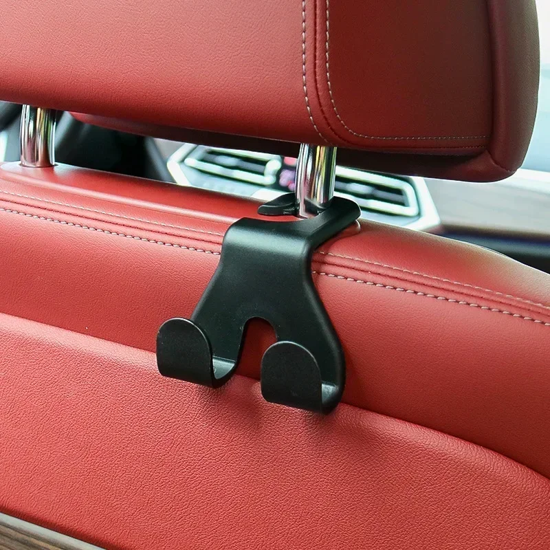 1 Pc Cartoon Plush Dog Head Footprints Hooks Car Seat Back Hook Backrest  Hanger Portable Car Seat Hooks Handbag Purse Bags Storage Auto Interior -  Automotive - Temu