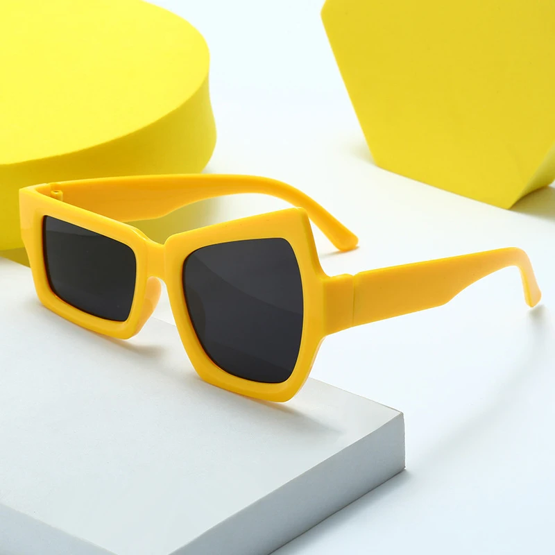 Neue Mode Persönlichkeit Männer Hip Hop Übertriebene Sonnenbrille Asymmetrische Größe Augenbraue Pick Frauen Oculos – Detail 2