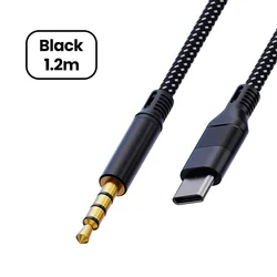 Enhanced Product Title:  
USB Type C to 3.5mm AUX Audio Adapter Cable for Mobile Devices and Audio Equipment (Black)
