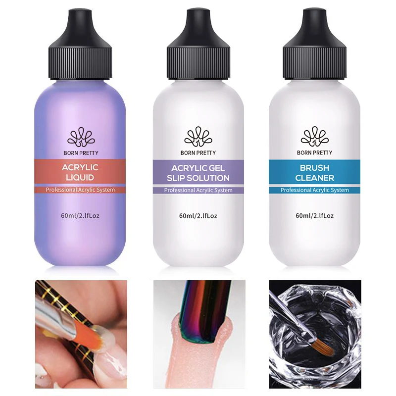 BORN PRETTY 60/20ml Nail Liquid Slip Solution for Nails Quick Extension Acrylic Nail Gel Nail Extension Nail Art Manicure Tools 2