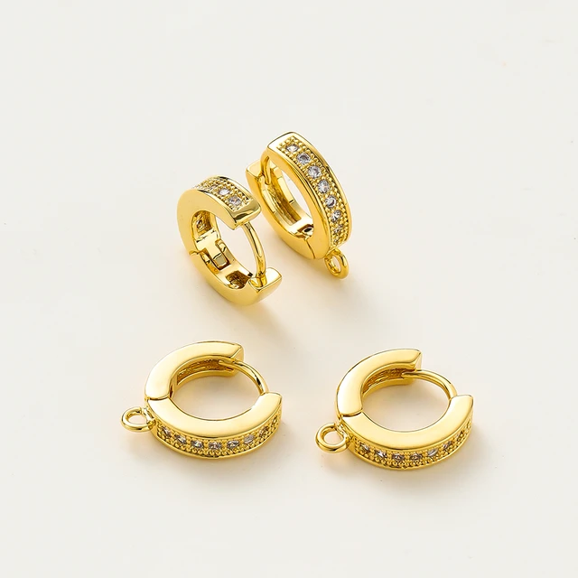 Fancy Earring Hooks, Rose Gold, 15mm - Paper Bead Rollers