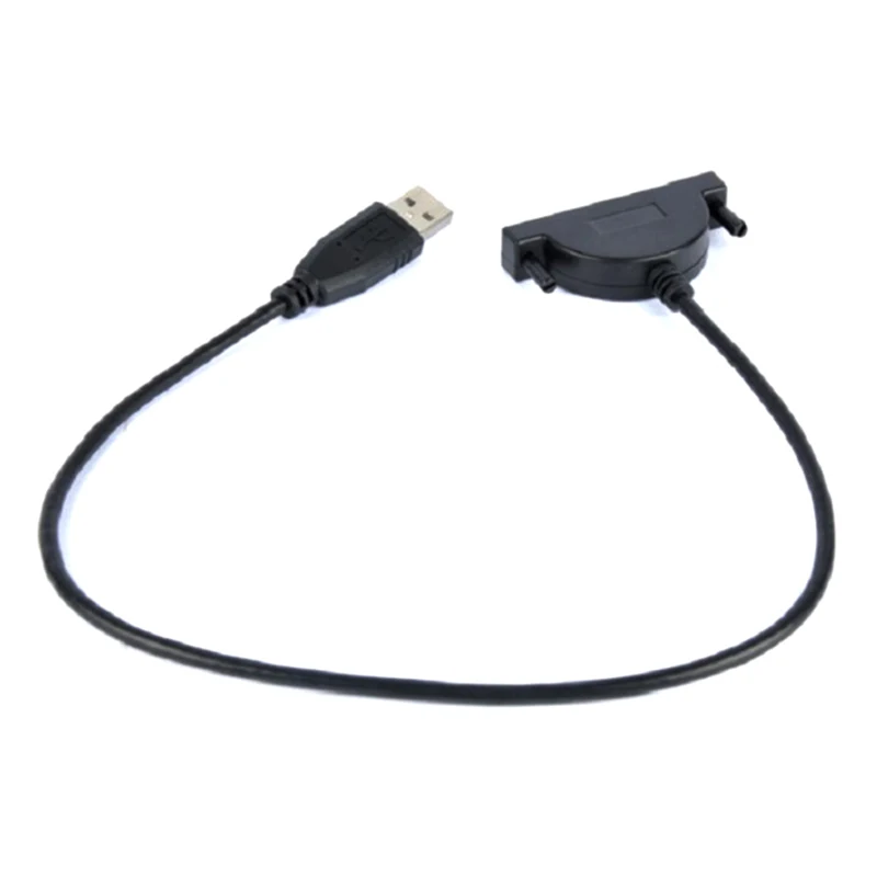 USB 2.0 to Mini Sata II 7 + 6 13 핀 어댑터, 노트북 CD/DVD ROM 슬림 라인 드라이브 컨버터 케이블 나사, 꾸준한 스타일, 인기 제품, 1 개