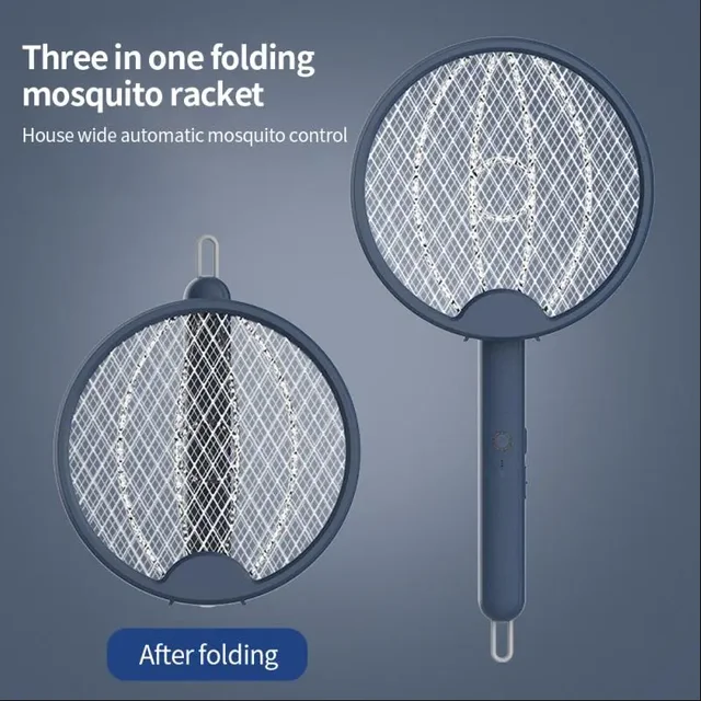Hordozható Elektromos Ütés Uv Könnyű Szúnyogok Gyilkos Lámpa Usb Töltés Hibás Zapper Légycsapda Újratölthető Szúnyog Ütő Swatter - Image 4