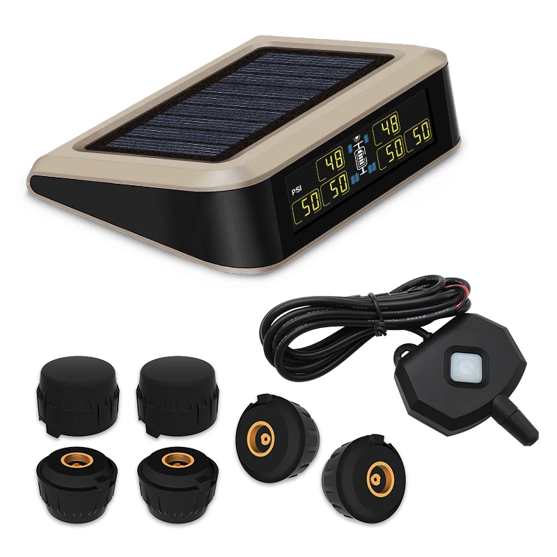 무선 타이어 압력 모니터링 시스템, RV 6 타이어 센서, 태양열 외부 센서, 트럭 트레일러 tpms