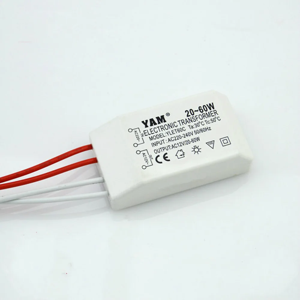 고품질 220V AC 12V 전자 변압기 전압 변환기 20 60W 할로겐 조명 드라이버 전원 공급 장치 변압기