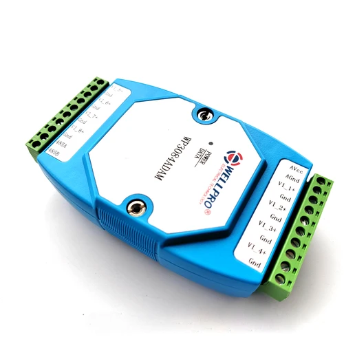 WP3084ADAM 8VI 0-10V 아날로그 입력 전압 수집 모듈, RS485 MODBUS RTU 통신 WELLPRO 3
