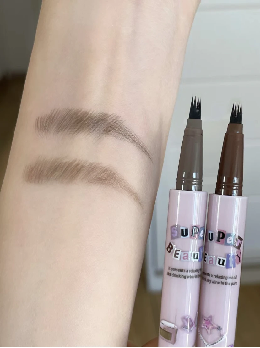 FLORTTE Liquid  Eyebrow Pen Strange Beauty Series Water Eyebrow Pencil Split Durable Waterproof Longlasting Eyeliner 2