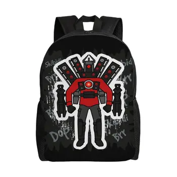 Titan Speakerman Backpack for Men Women Teenage High School Work Daypack Skibidi Toilet College Shoulder Bag with Pocket 1