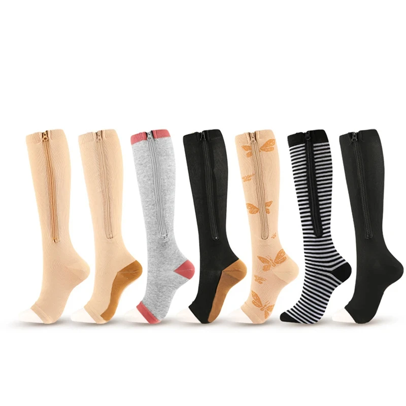 Medical Varicose Socks Compression Socks Diabetes Swelling Nylon Elastic Travel Gym Outdoor Marathon Golf Natural Hiking