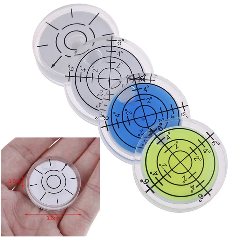 

1Pc 32mm Spirit Bubble Level Degree Mark Surface Level Round/Circular Measuring Meter Highly Translucent&wear-resistant Tools