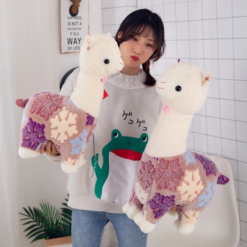 Плюшевая подушка Kawaii 40/50/60 см милая альпака искусственная кожа большой размер - Цена: US $12.64 - 23.53