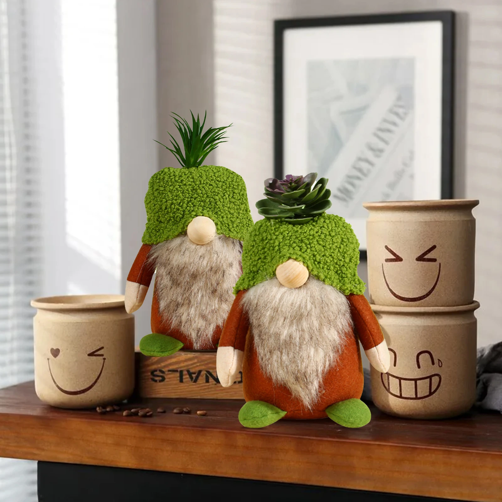 

2 шт., декоративная подставка для кукол, с имитацией растений