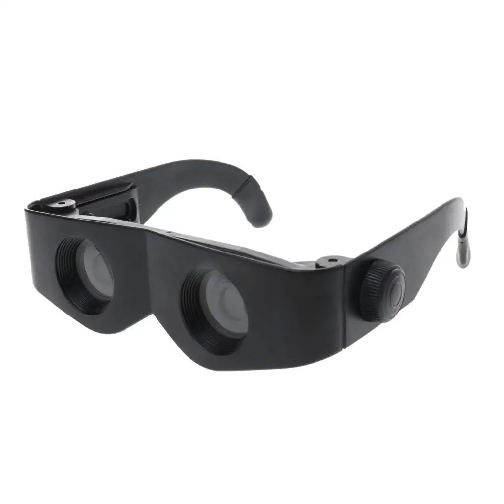 Eyewear Style Black Telescope Binoculars for Fishing Hiking