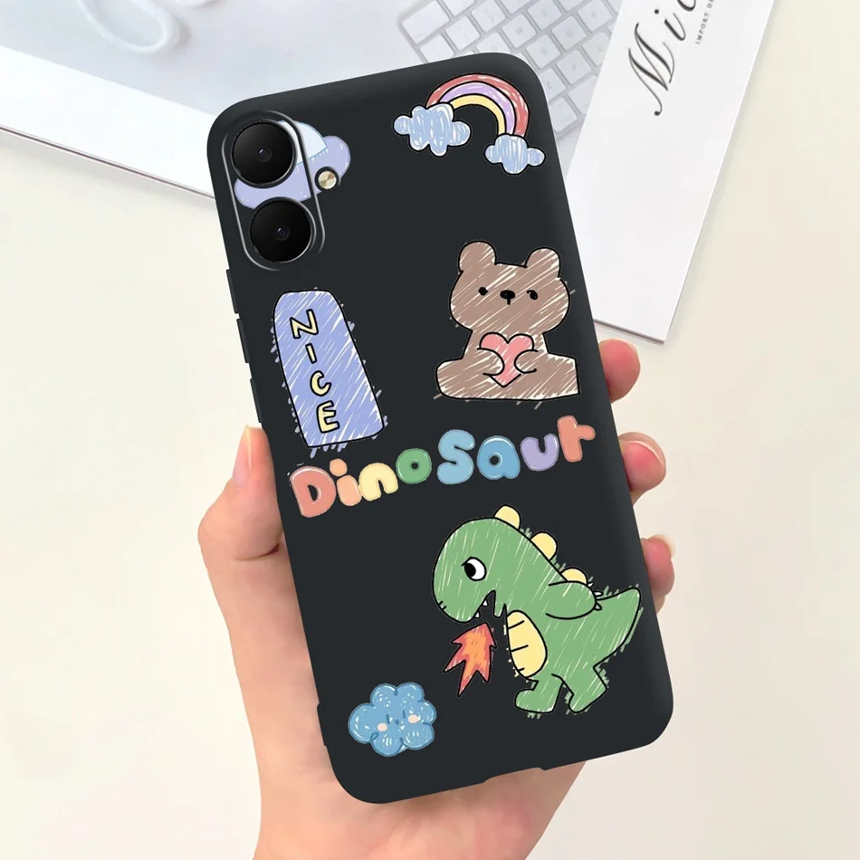 Cute Cartoon Candy Color Soft Silicone TPU Back Cover Phone Case