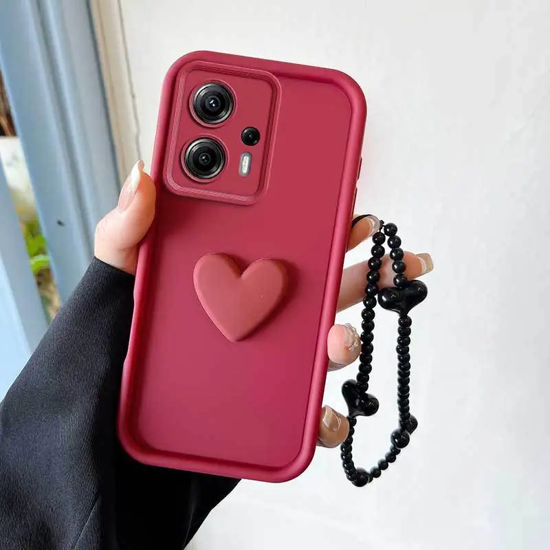3-Piece Set: Phone Case, Black Lanyard, and Stand