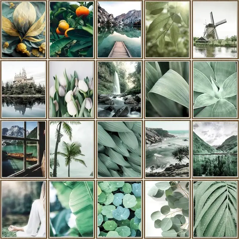 

CHENISTORY Painting By Number Plant Scenery Kit Acrylic Paint On Canvas Modern Wall Art Diy Picture By Number Home Decoration