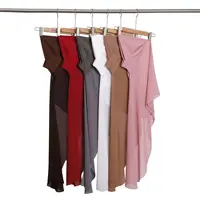 Premium Instant Jersey Hijab Scarf Solid Muslim Long Scarves Turban Shawl Amira Pull On Arab Headscarf Head Wraps Saudi Hijabs