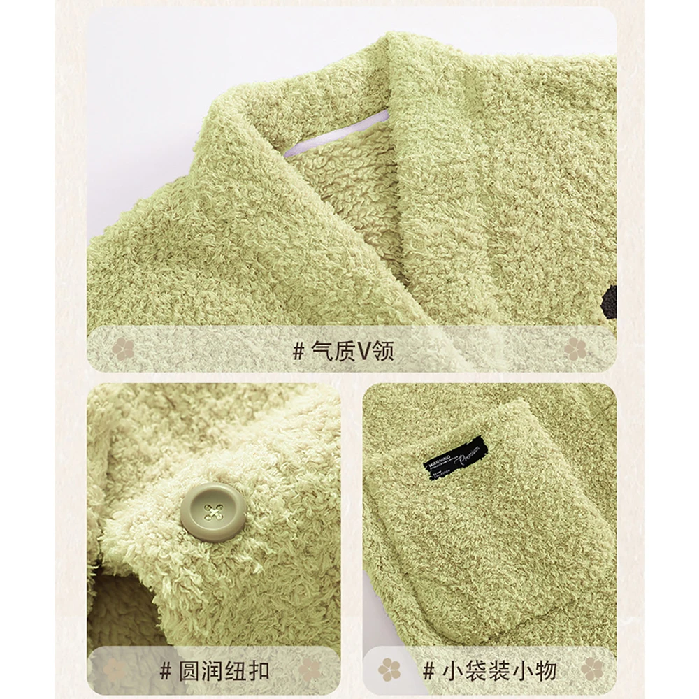 Couple Coral Fleece Lengthen Thicken Sleepwear Hooded Warm Men's Winter Pajamas Super Soft Pajama for Sleeping Cozy Pyjama Homme