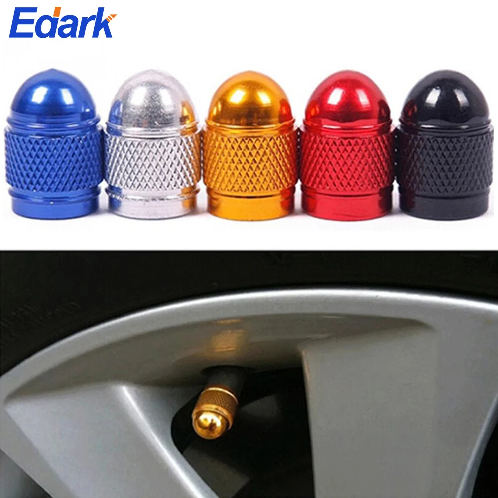 

4Pcs/Set Aluminum Alloy Car Tire Valve Caps Tyre Valve Stem Cover Air Dust Caps Tire Valve Truck Bike Wheel Rim Valve Stem Caps